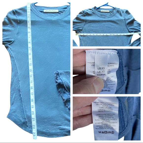 Sold Free People Cecelia Top T Shirt *Bell Sleeves Blue XS - Picture 16 of 16